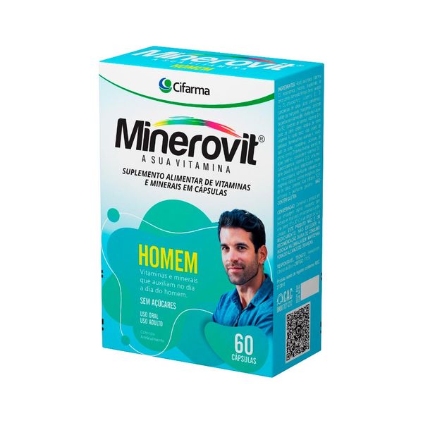 Minerovit Homem Com 60 Capsulas