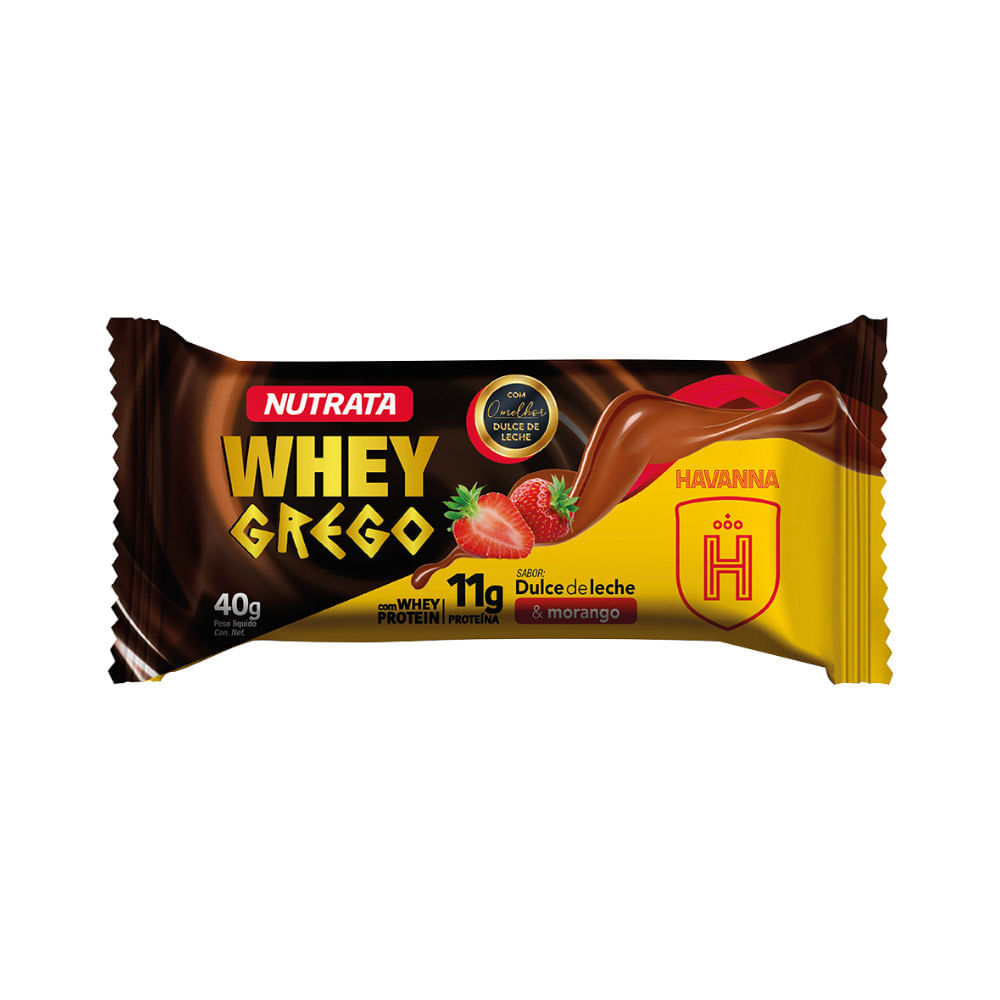 Bar Whey Grego Bar 40gr Dulce De Leche E Morango