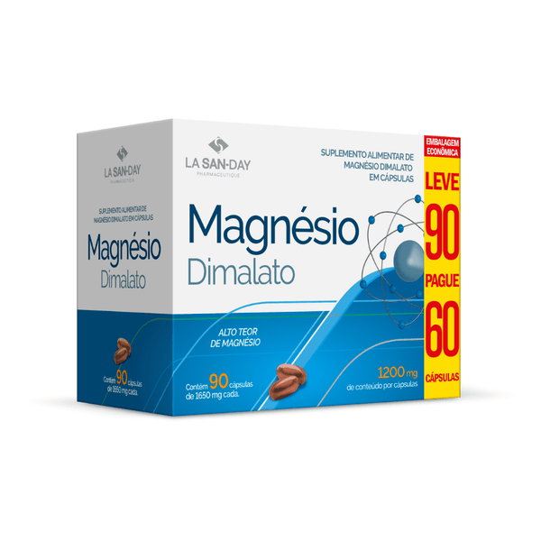 Magnesio Dimalato Lasanday Leve 90 Pague 60 Cápsulas Magnesio Dimalato Lasanday Leve 90 Pague 60 Capsulas