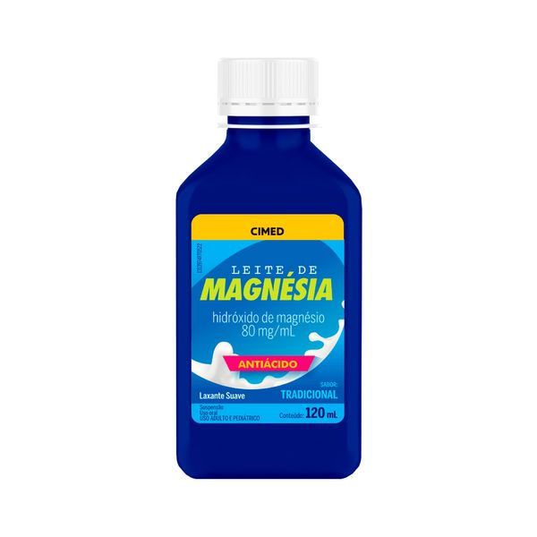 Leite De Magnesia Cimed 120ml 80mg/ml Tradicional