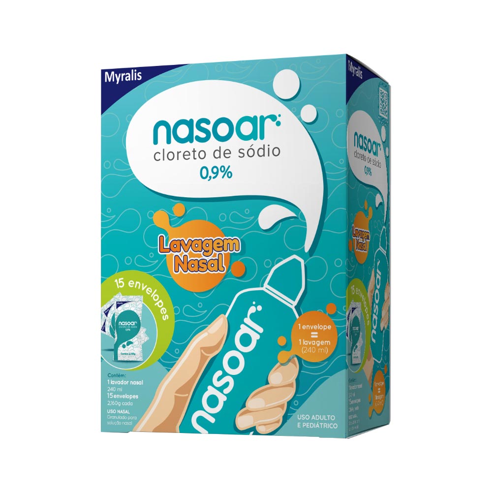 Nasoar Com 15 Envelopes 0,9%+aplicador