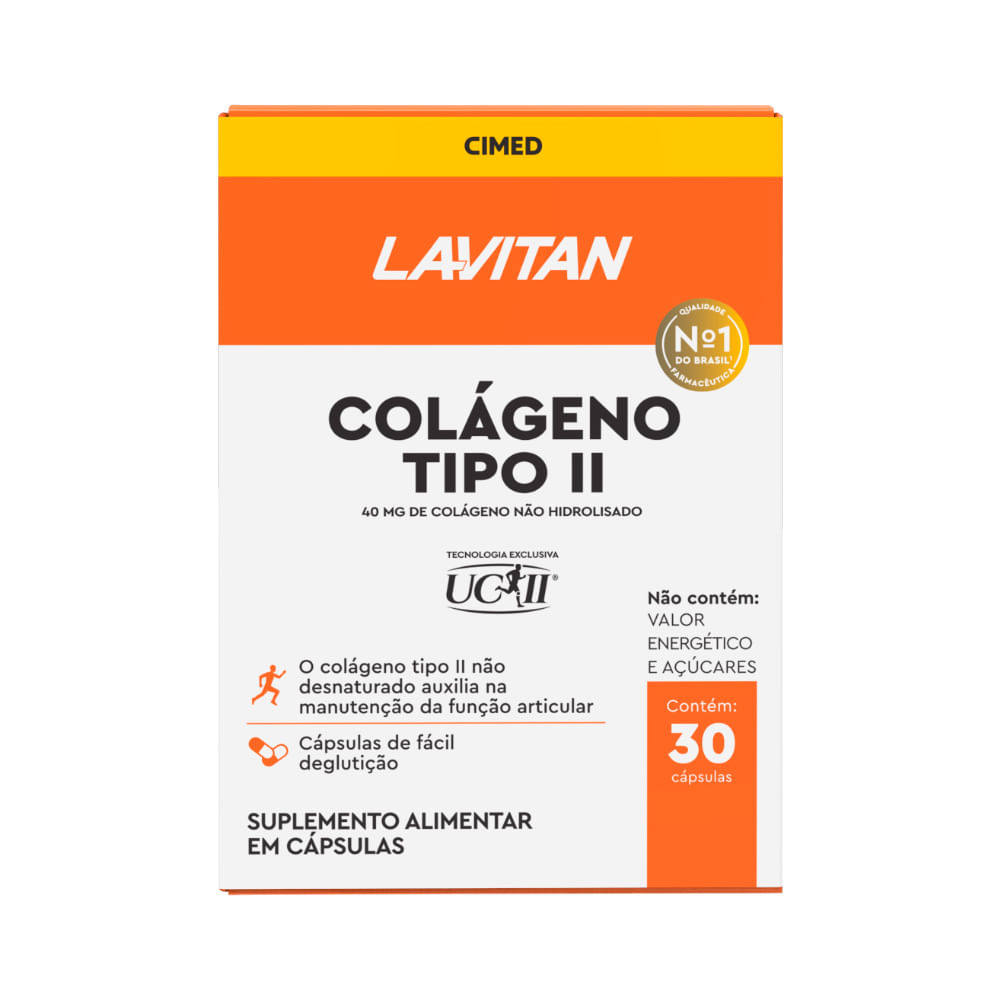Lavitan Colageno Tipo Ii Com 30 Capsulas 40mg - precopopular