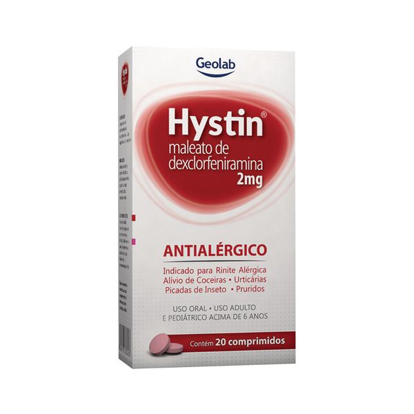 Hystin Com 20 Comprimidos 2mg