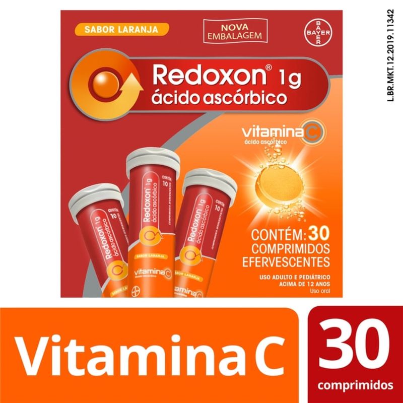 Redoxon 1g Com 30 Comprimidos Efervescentes
