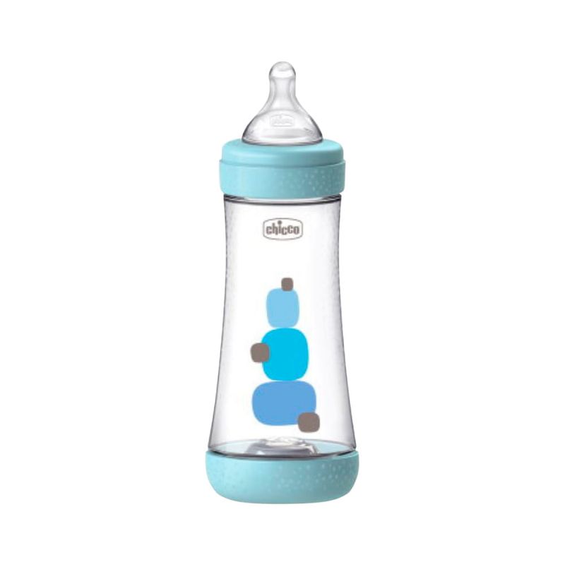 Mamadeira Chicco Perfect5 300ml Rapido Azul