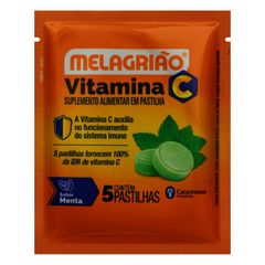 Melagriao-Pastilha-De-Vitamina-C-Sabor-Menta---Sache-Com-5-Pastilhas