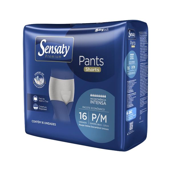 Roupa Intima Sensaty Premium Pants Com 16 Tamanho P/m Intensa