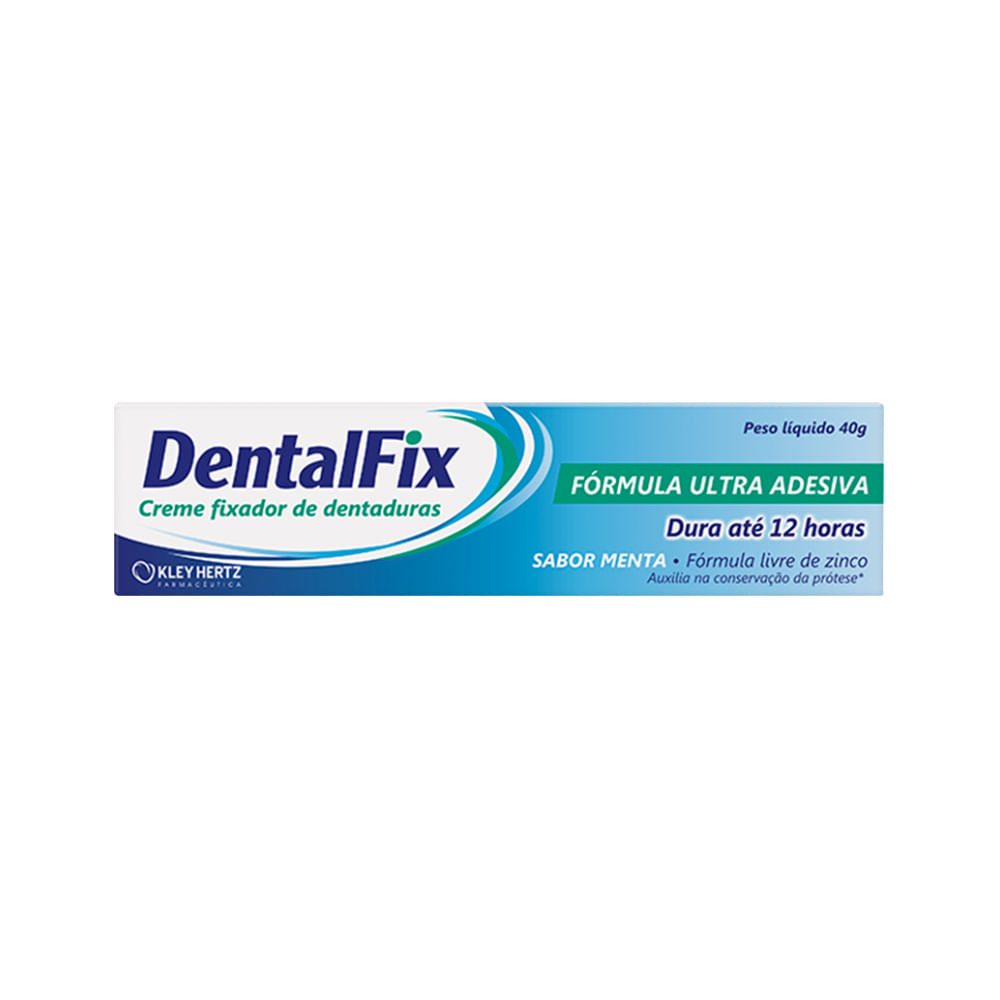 Fixador De Dentadura Dentalfix 40gr Creme Menta