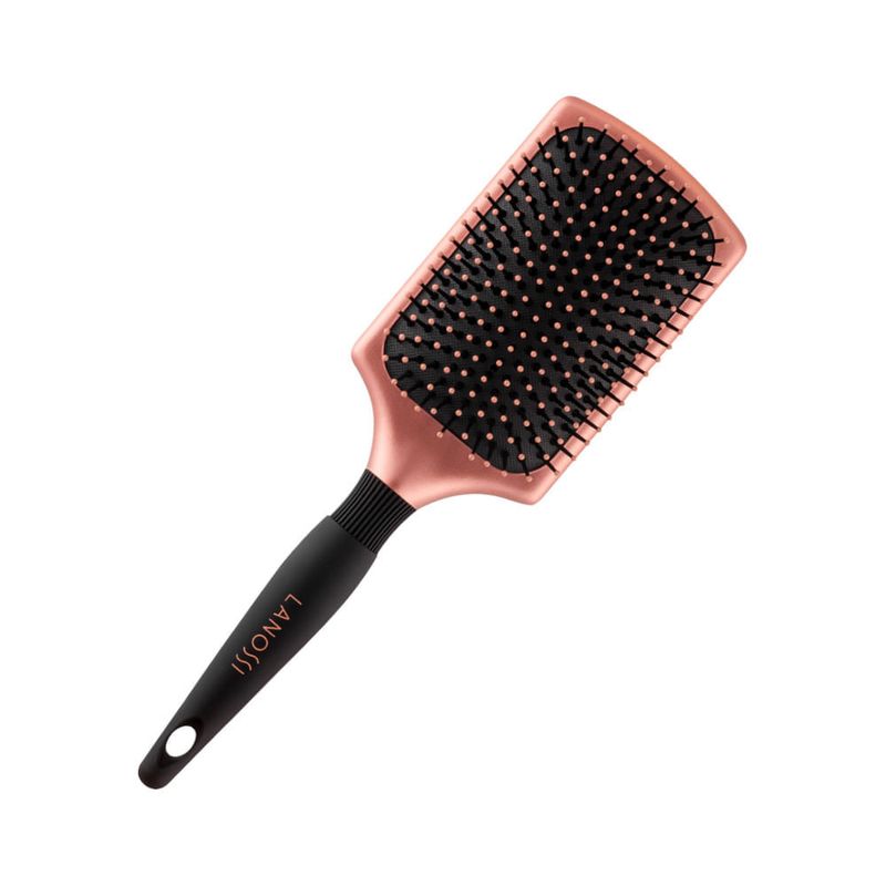 Escova Cabelo Lanossi Com 1 Raquete Bronze Ls0001