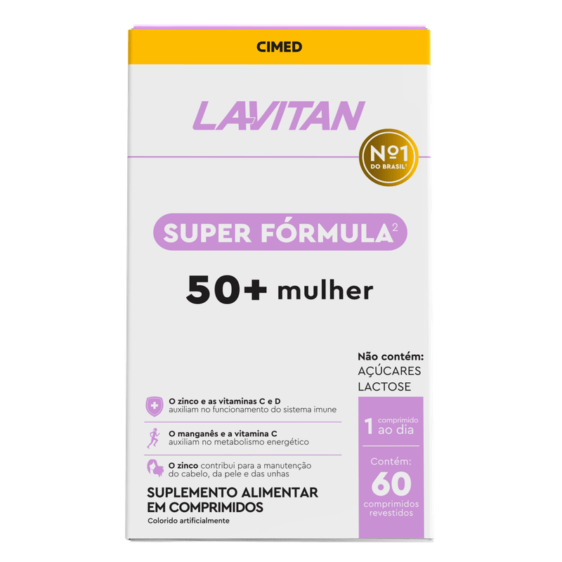Lavitan Super Formul 50+ Com 60 Comprimidos Mulher