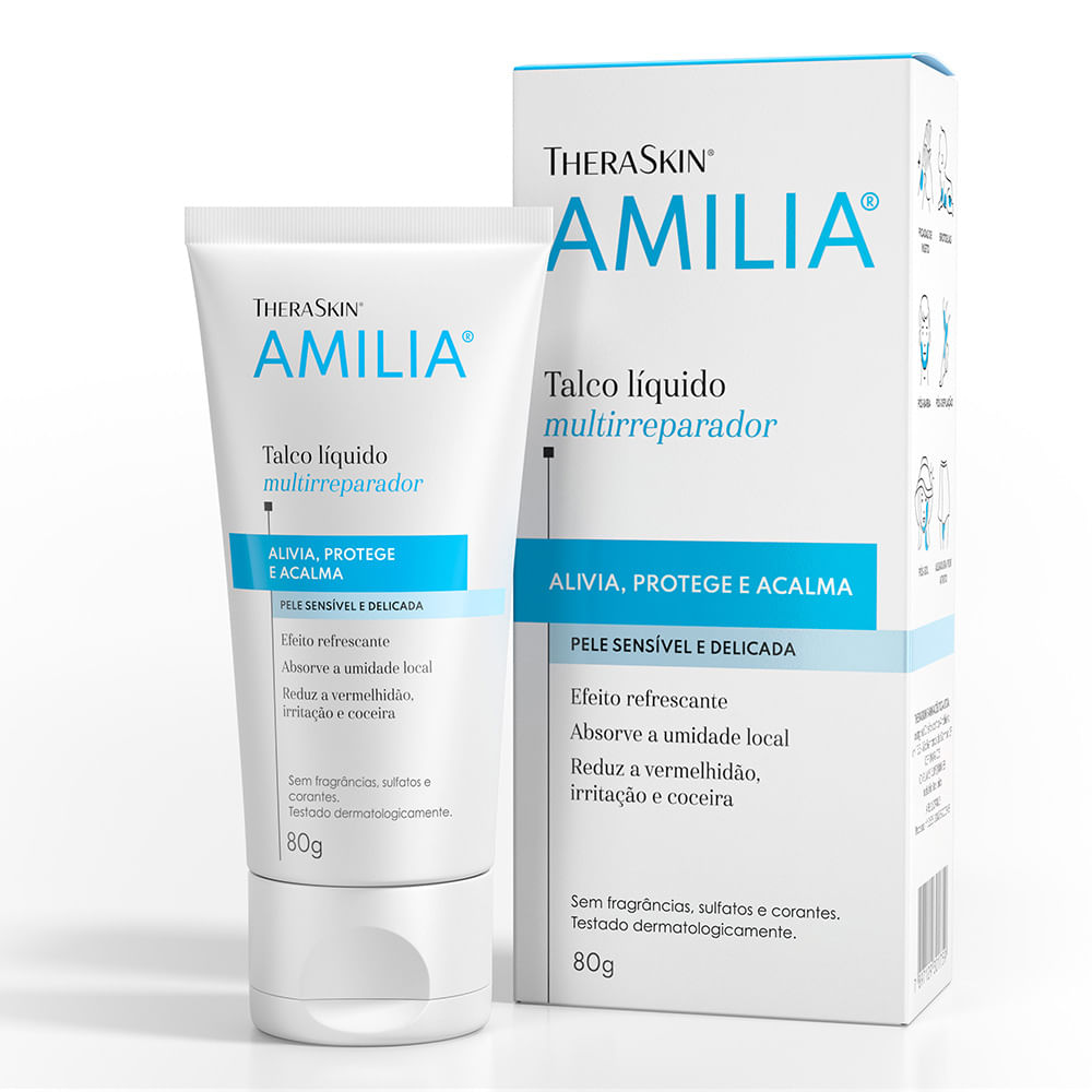 Talco Líquido Multirreparadora Amilia 80g