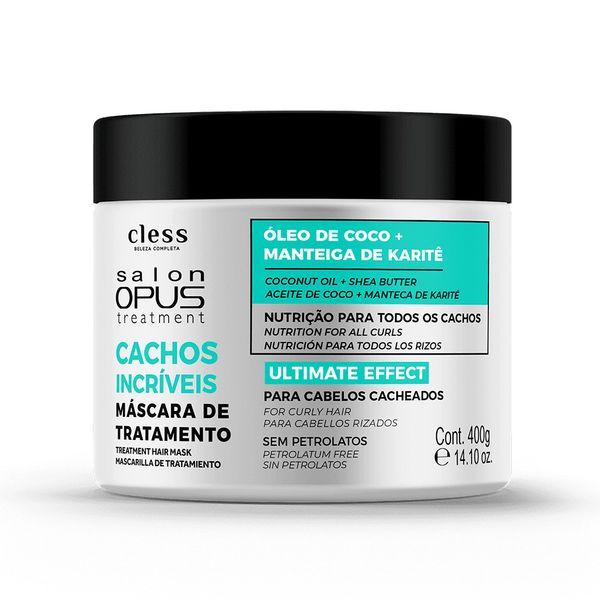Mascara Para Tratamento Salon Opus 400gr Cachos Incriveis