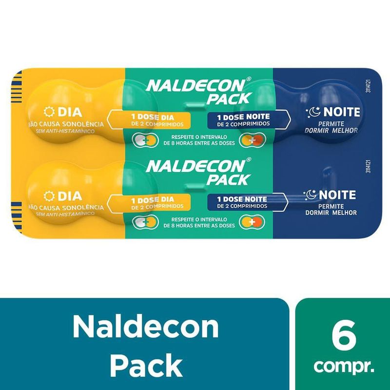 Naldecon Pack Dia E Noite - Blíster 6 Comprimidos Naldecon Pack Dia E Noite - Blister 6 Comprimidos
