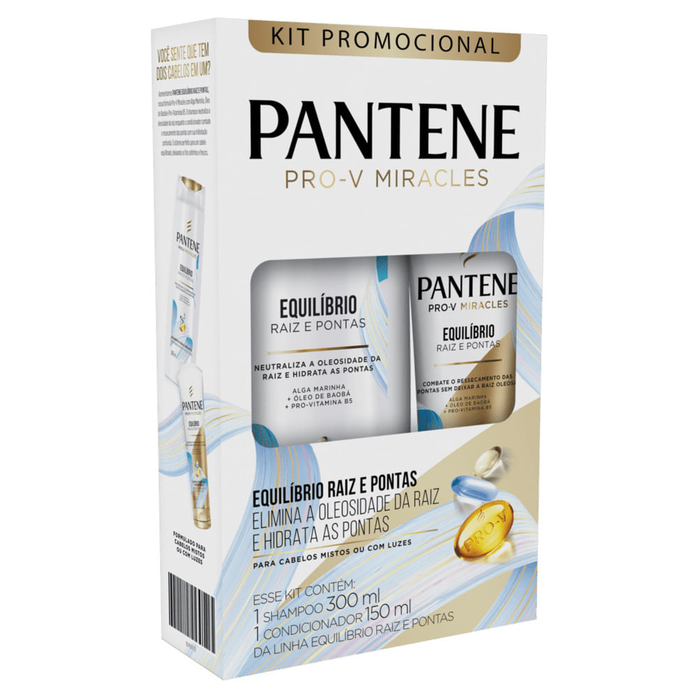 Shampoo E Condicionador Pantene Pro-v Miracles 300+150ml Equilibrio  Especial