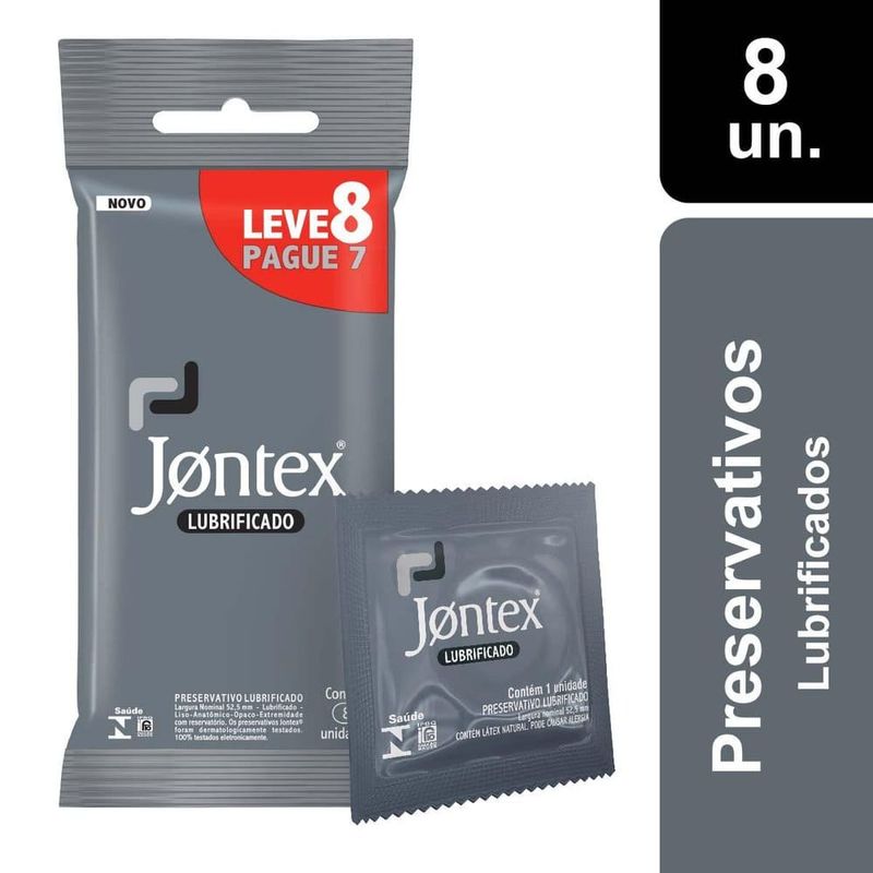 Preservativo Camisinha Jontex Lubrificado - Leve 8 Pague 7 Unidades -  precopopular