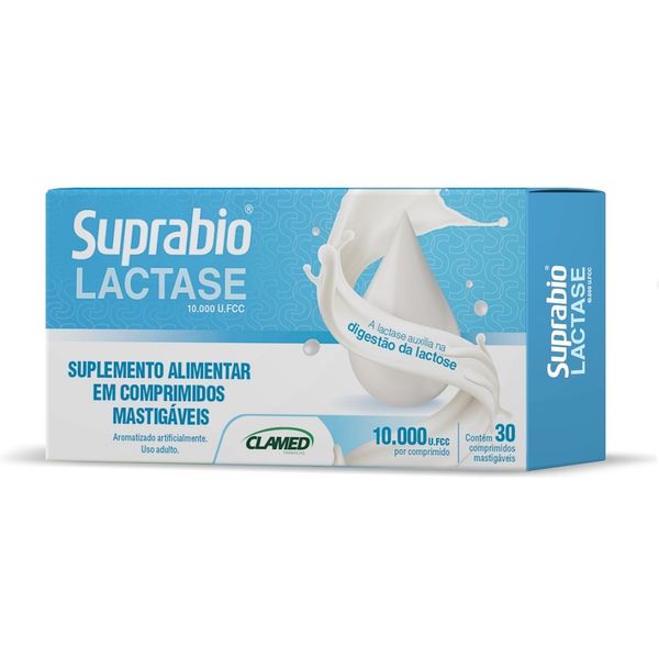 Suplemento Alimentar Suprabio Lactase 10.000 U.fcc 30 Comprimidos Mastigáveis Suplemento Alimentar Suprabio Lactase 10.000 U.fcc 30 Comprimidos Mastigaveis