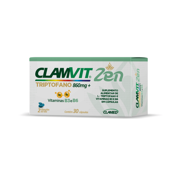 Suplemento Alimentar Clamvit Zen 30 Cápsulas Suplemento Alimentar Clamvit Zen 30 Capsulas