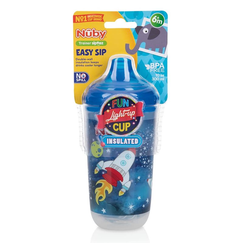 Copo Termico Nuby Pisca Pisca 300ml Azul