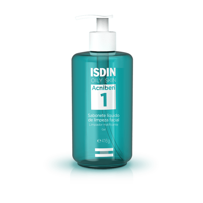 Isdin-Acniben-1-Sabonete-Liquido-416gr-Gel-Matificante