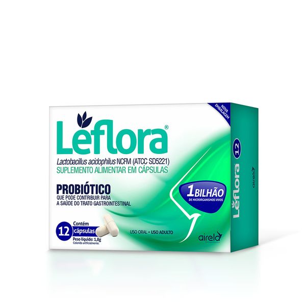 Leflora Lactobacillus Com 12 Capsulas