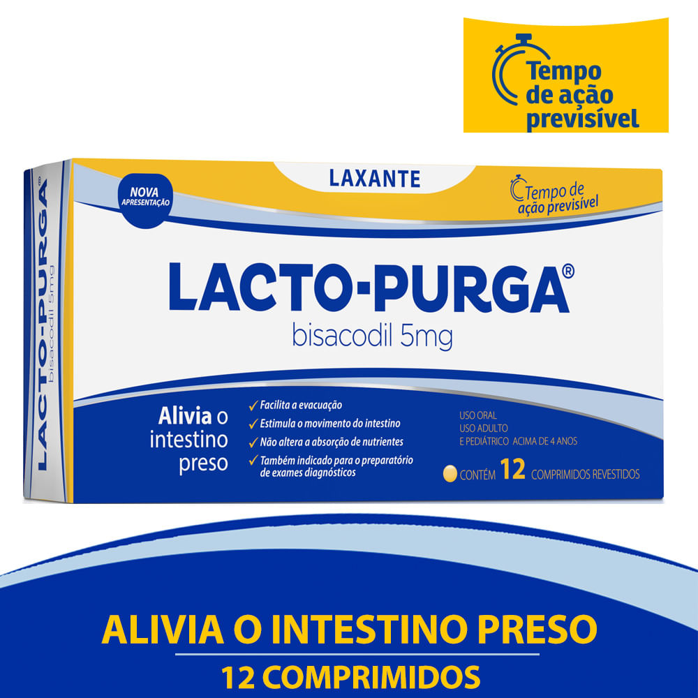 Laxante Lacto Purga 12 Comprimidos