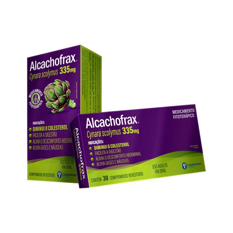 Alcachofrax Cynara Scolymus 335mg Com 30 Comprimidos Catarinense Pharma