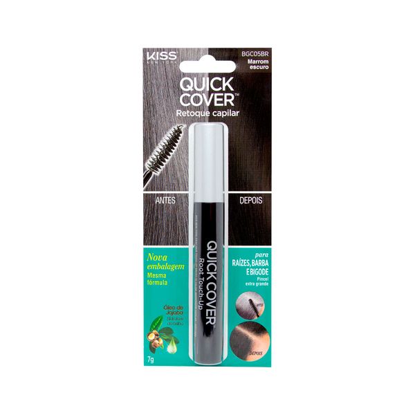 Tintura Kiss Retoque Quick Cover 7gr Marrom Escuro