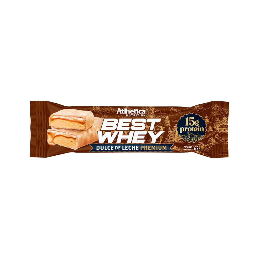 Barra De Proteina Best Whey Dulce De Leche Premium 62g