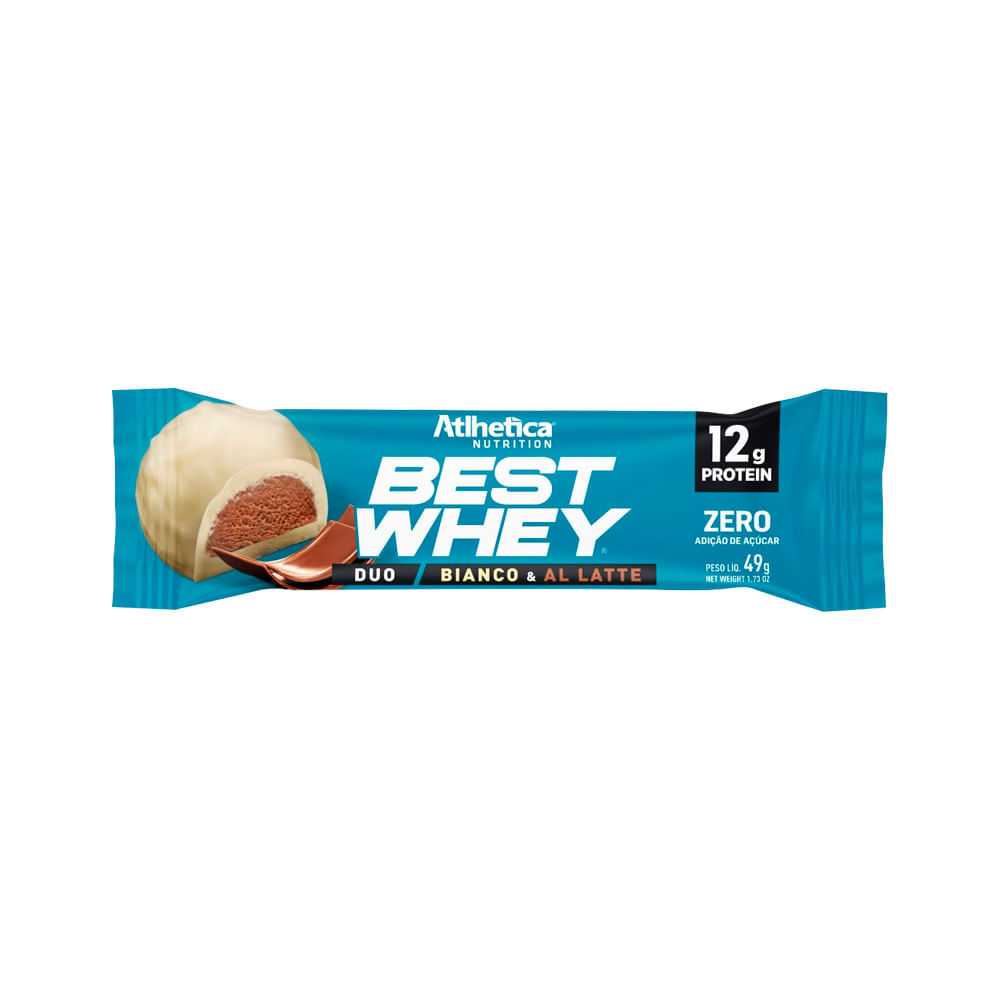 Barra De Proteina Best Whey Duo Bianco E Al Latte 49g
