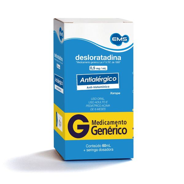 Desloratadina Ems 0,5mg Xarope 60ml