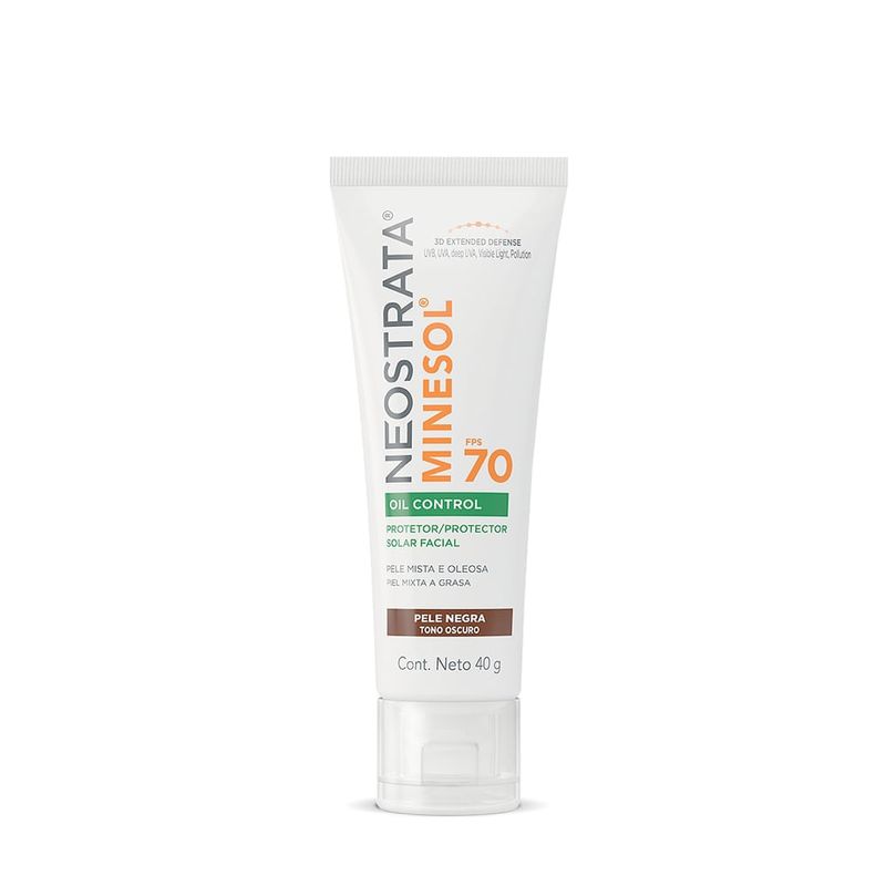Protetor Solar Facial Neostrata Minesol Oil Control Escuro Fps 70 40g