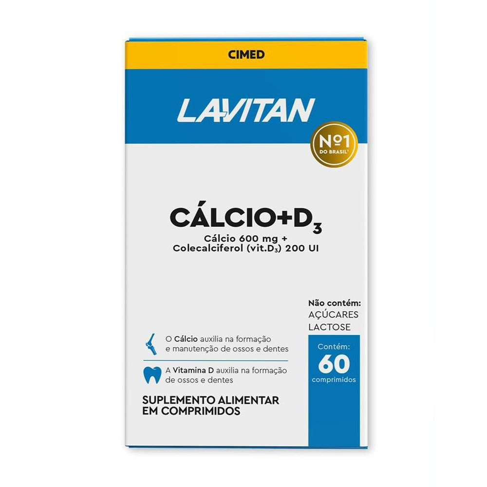 Lavitan Cálcio Com 60 Comprimidos