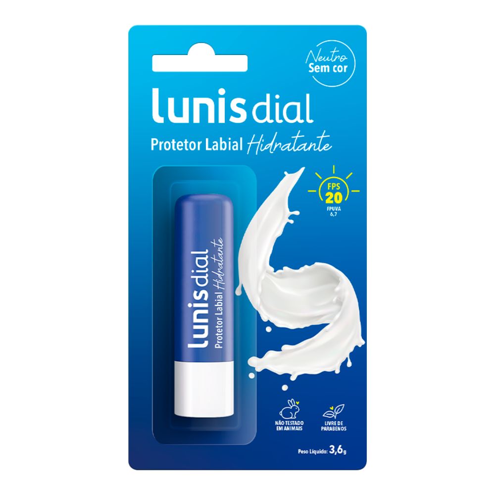 Protetor Labial Lunis Dial 3,6gr Fps20 Neutro