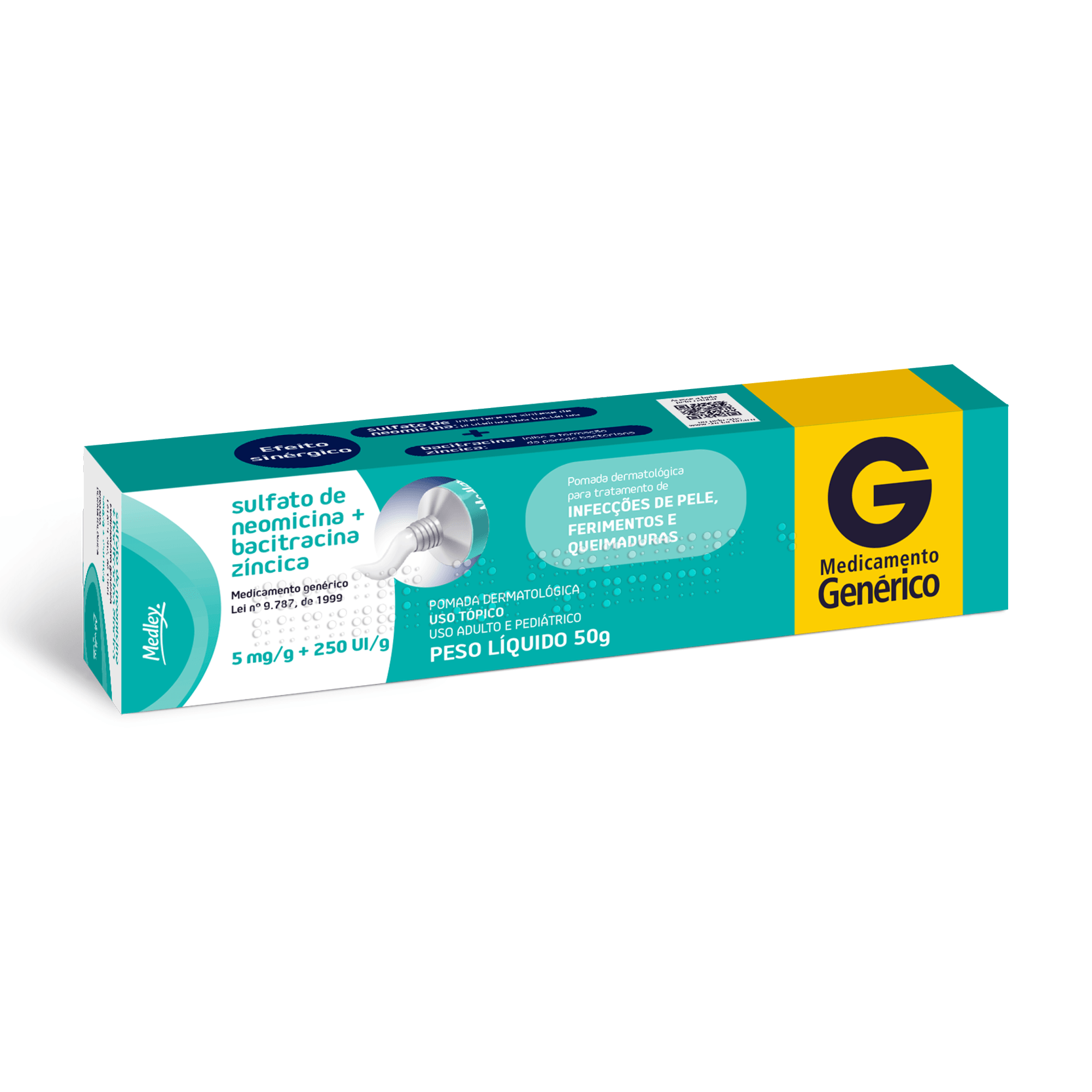 Neomicina + Bacitracina Zíncica Medley Pomada 50g