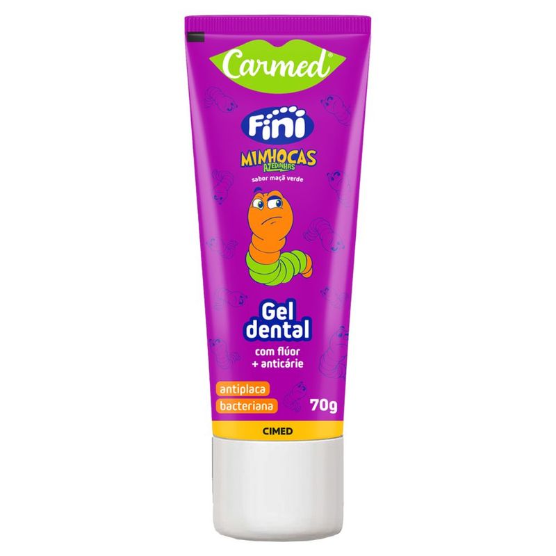 Gel Dental Carmed Minhocas Fini 70gr