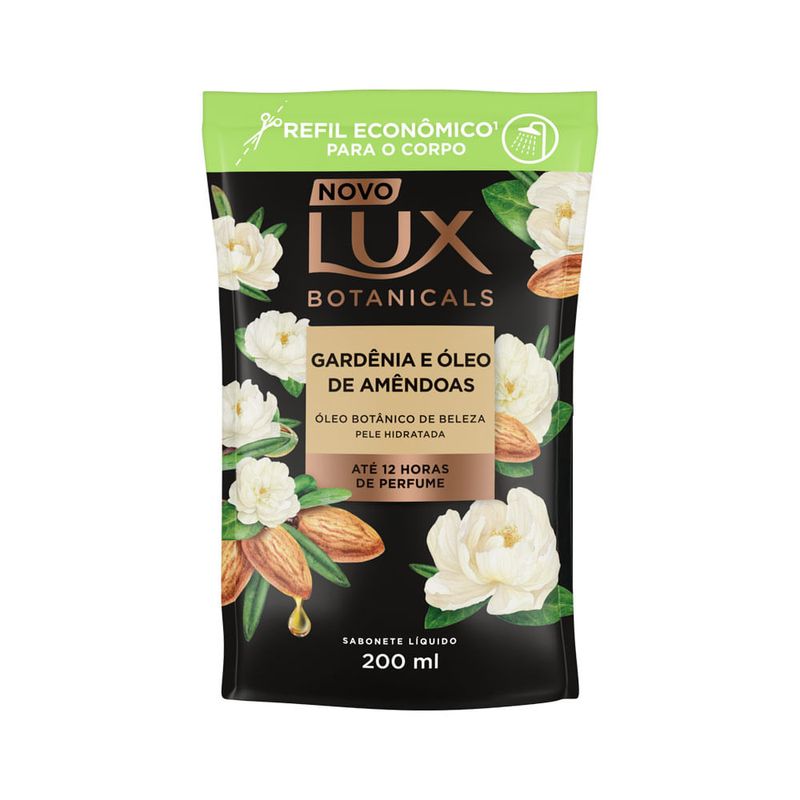 Sabonete Lux Liquido Botanicals 200ml Gardenia E Oleo De Amendoas Refil
