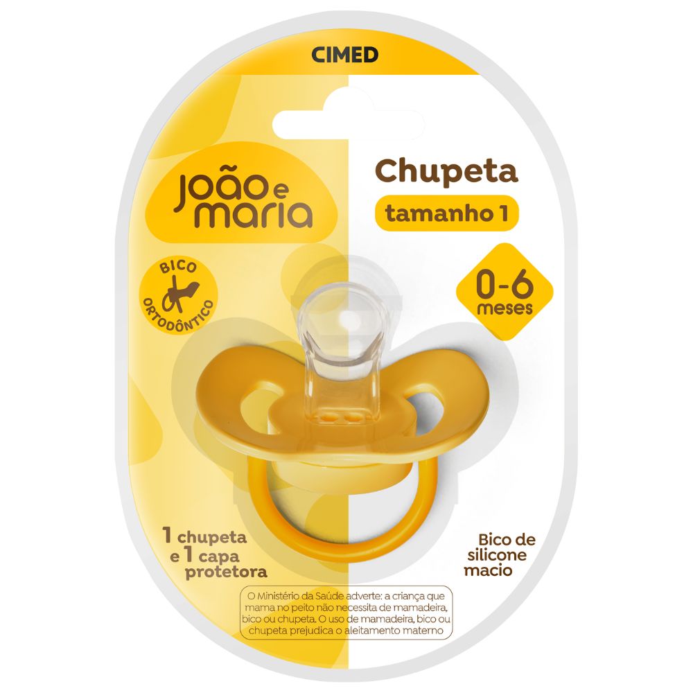 Chupeta Com Capa Protetora João E Maria 0-6 Meses