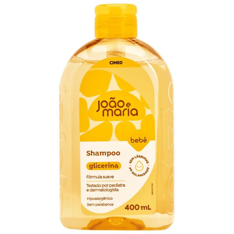 Shampoo João E Maria Bebê Glicerina 400ml Shampoo Joao E Maria Bebe Glicerina 400ml