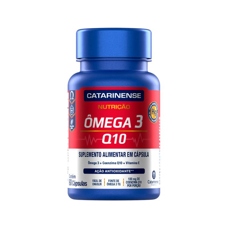 Omega 3 Q10 Catarinense Com 60 Capsulas