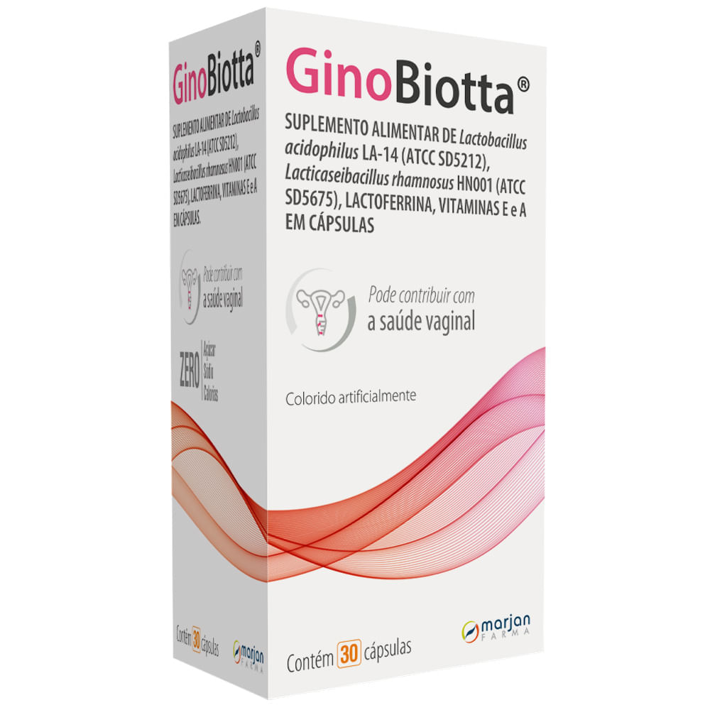 Suplemento Alimentar Ginobiotta Com 30 Capsulas Marjan