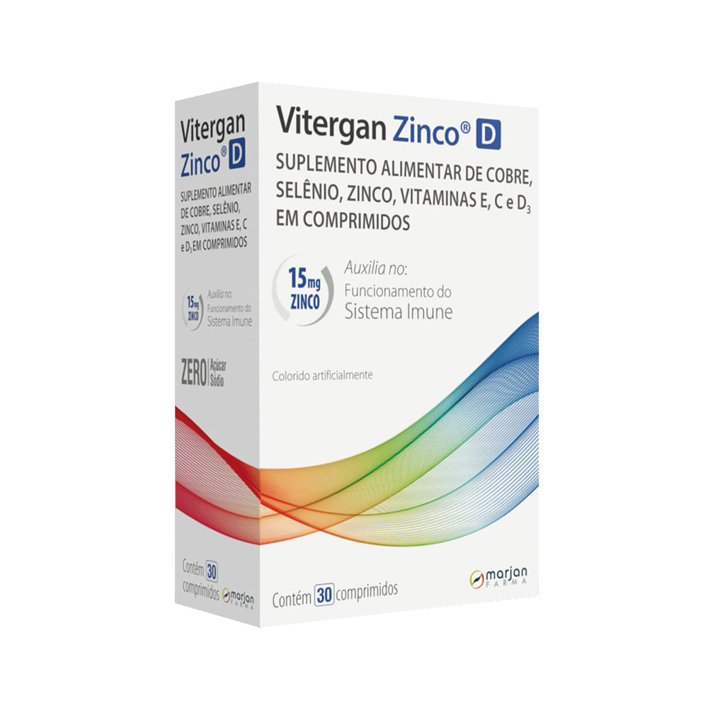 Vitergan Zinco D Com 30 Comprimidos