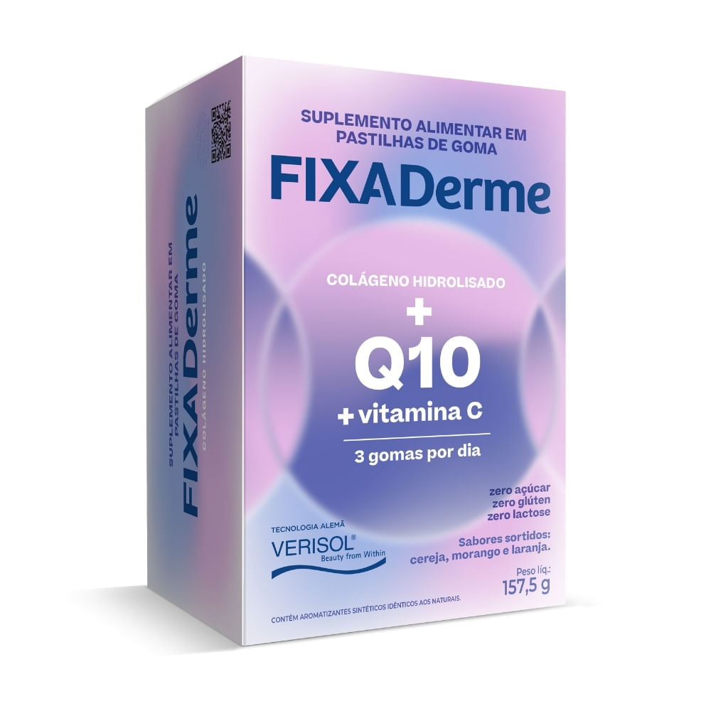 Suplemento Colageno Hidrolisado Verisol Fixa Derme Sabores Sortidos 15  Saches