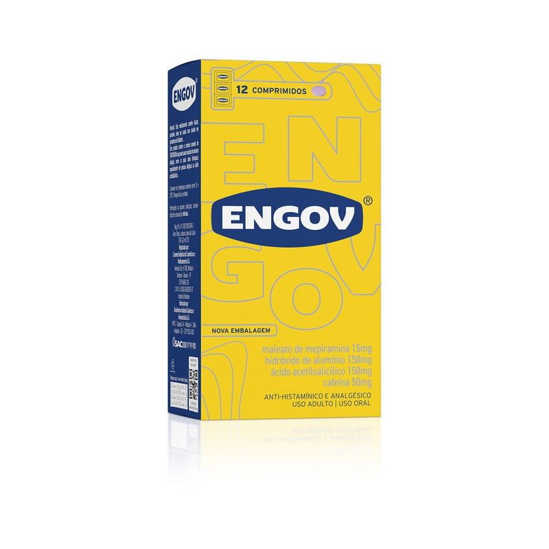 Engov 12 Comprimidos