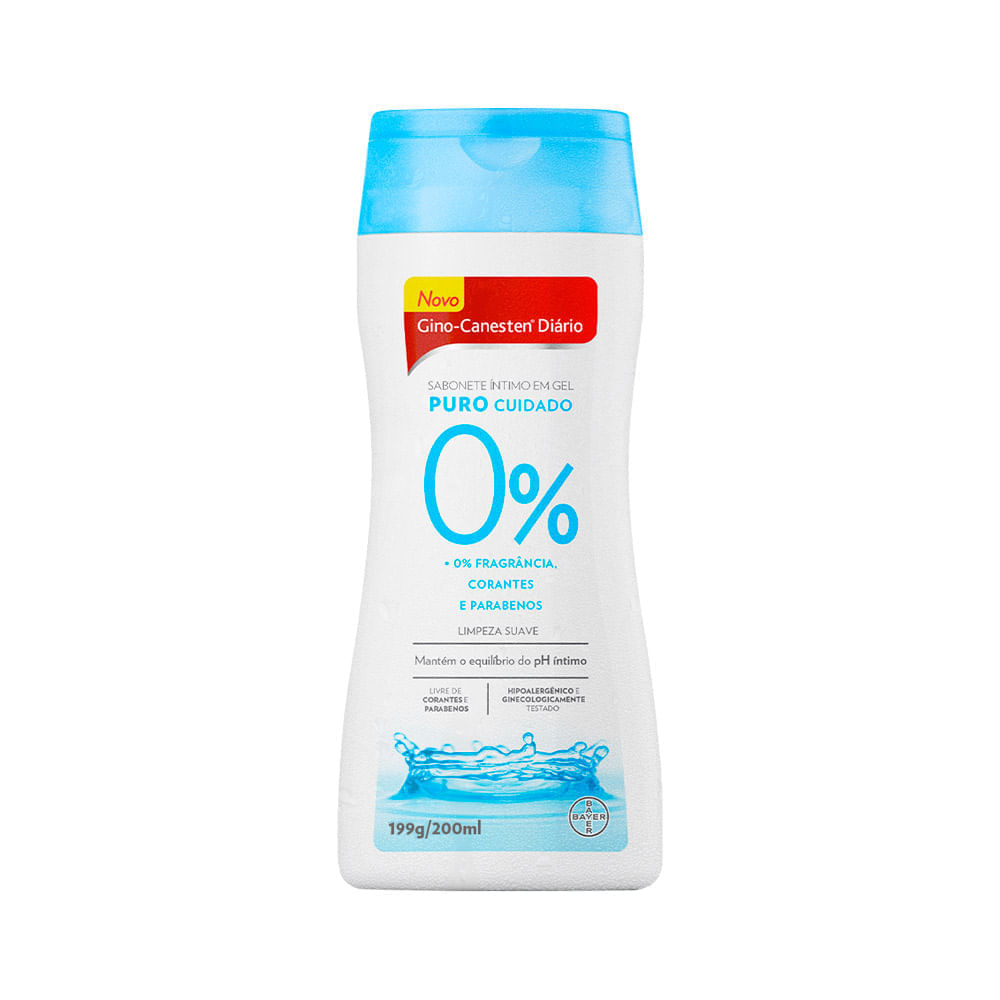 Sabonete Intimo Em Gel Gino-canesten Diario Puro Cuidado 200ml