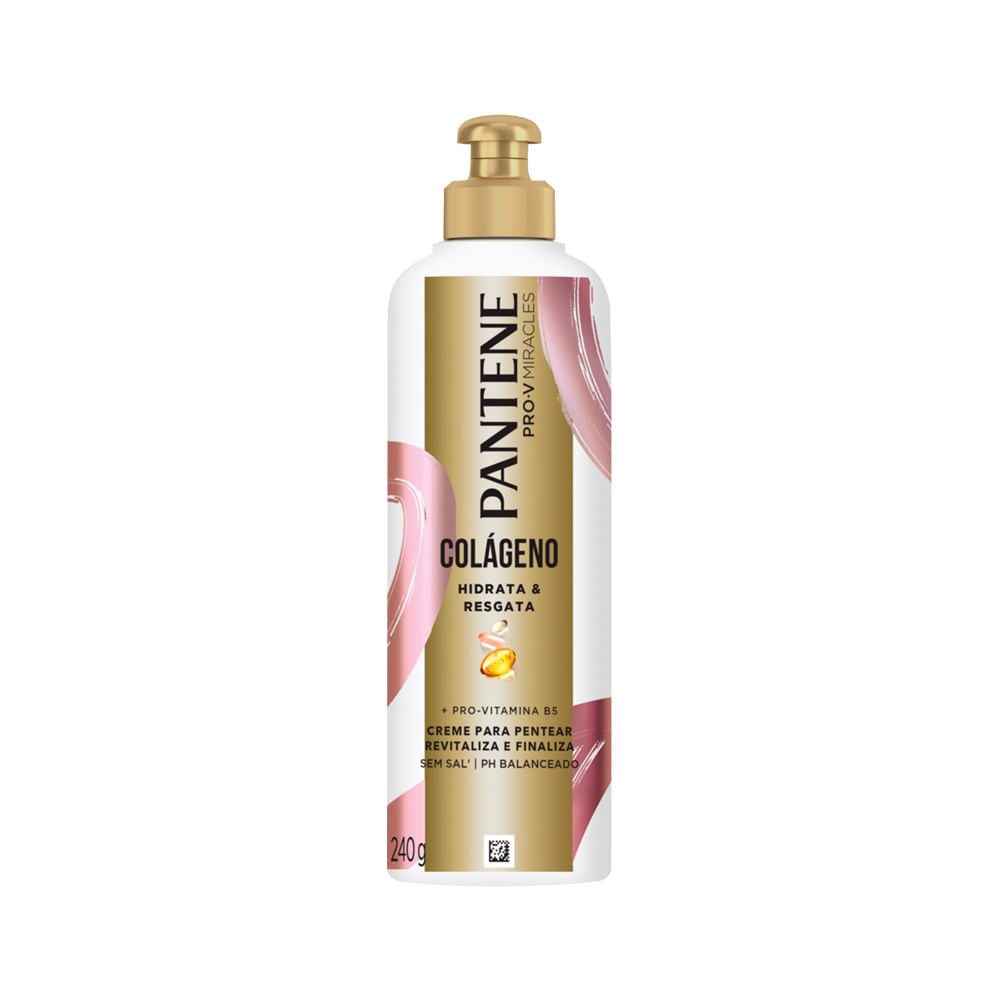 Creme Para Pentear Pantene 240gr Colageno