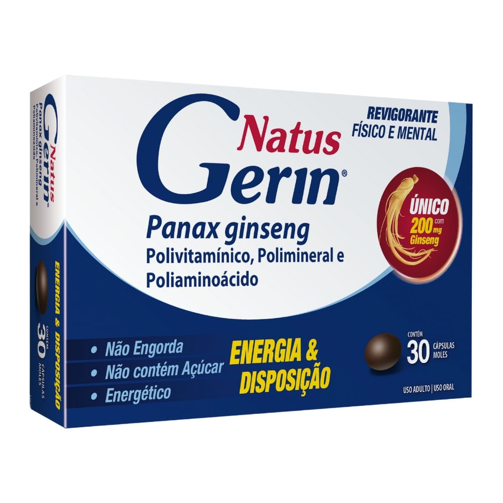 Natus Gerin Com 30 Cápsulas