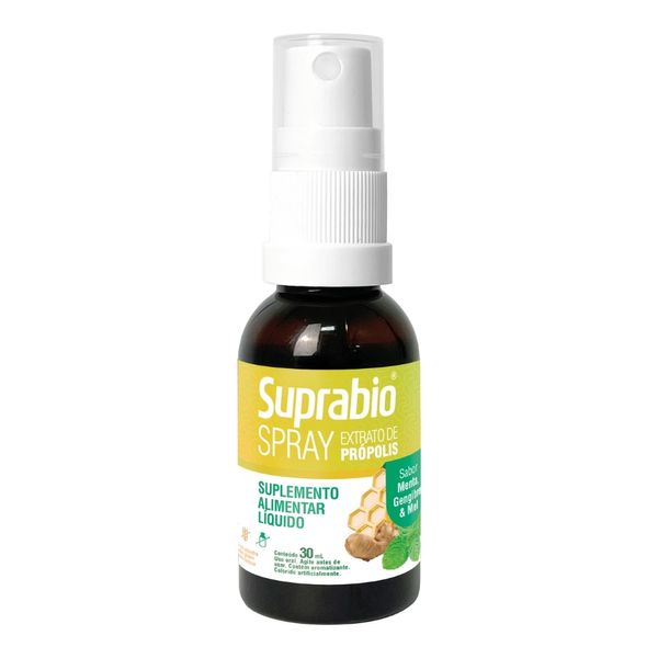 Suplemento Alimentar Suprabio Extrato De Própolis Menta Gengibre E Mel Spray 30ml Suplemento Alimentar Suprabio Extrato De Propolis Menta Gengibre E Mel Spray 30ml
