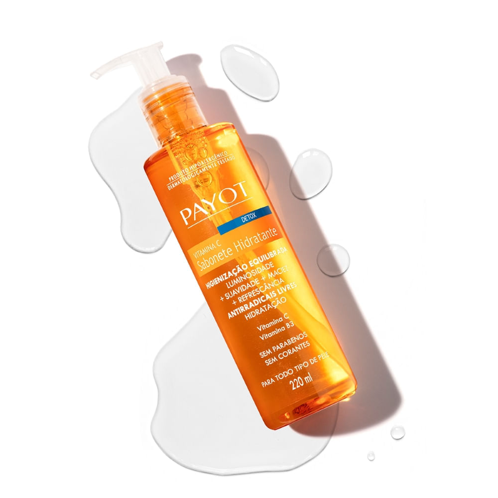 Sabonete Líquido Hidratante Payot Detox Vitamina C 220ml — foto 4