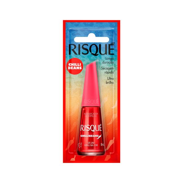 Esmalte Risque Chillibeans Intensificador De Vermelho Da Um Grau Na Cor 8ml