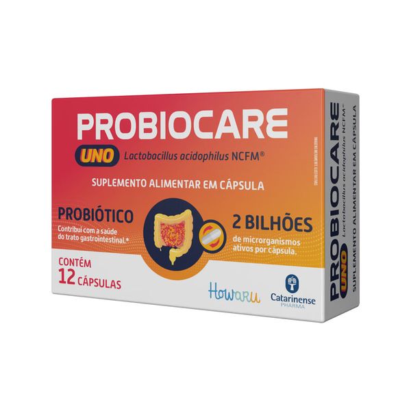 Probiocare Uno 2 Bilhoes Com 12 Capsulas